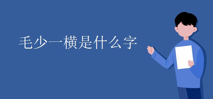 毛少一横是什么字