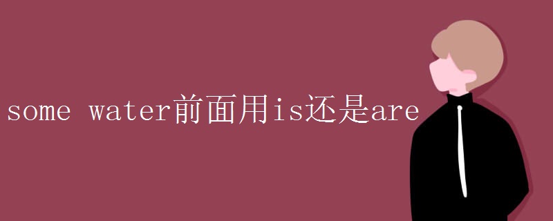 some water前面用is还是are