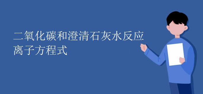 二氧化碳和澄清石灰水反应离子方程式