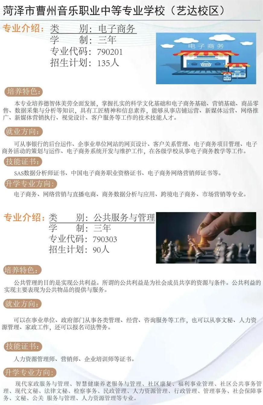 2024菏泽市曹州音乐职业中等专业学校招生简章