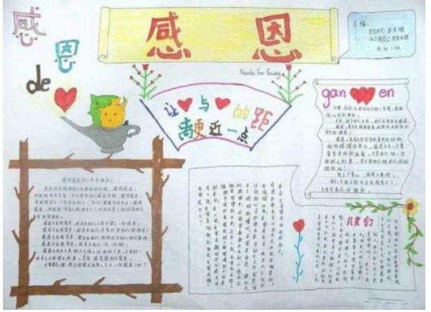 感恩节手抄报图片简单
