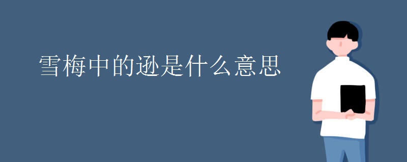 雪梅中的逊是什么意思
