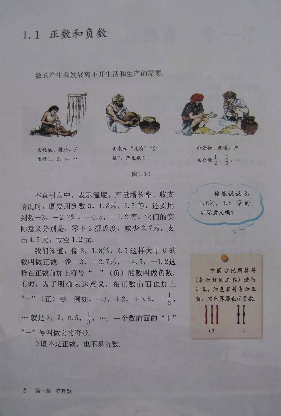 初一七年级上册数学电子课本 知识点有哪些
