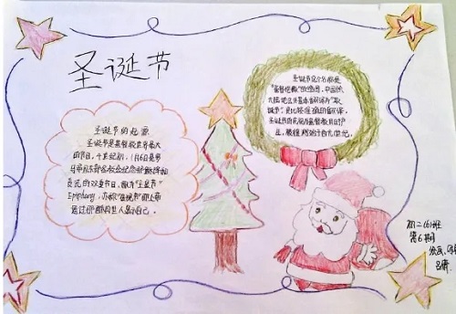 2022最简单的圣诞节手抄报