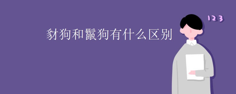 豺狗和鬣狗有什么区别