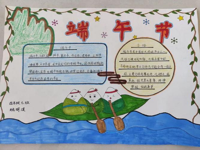 2024端午节手抄报简单好画字少