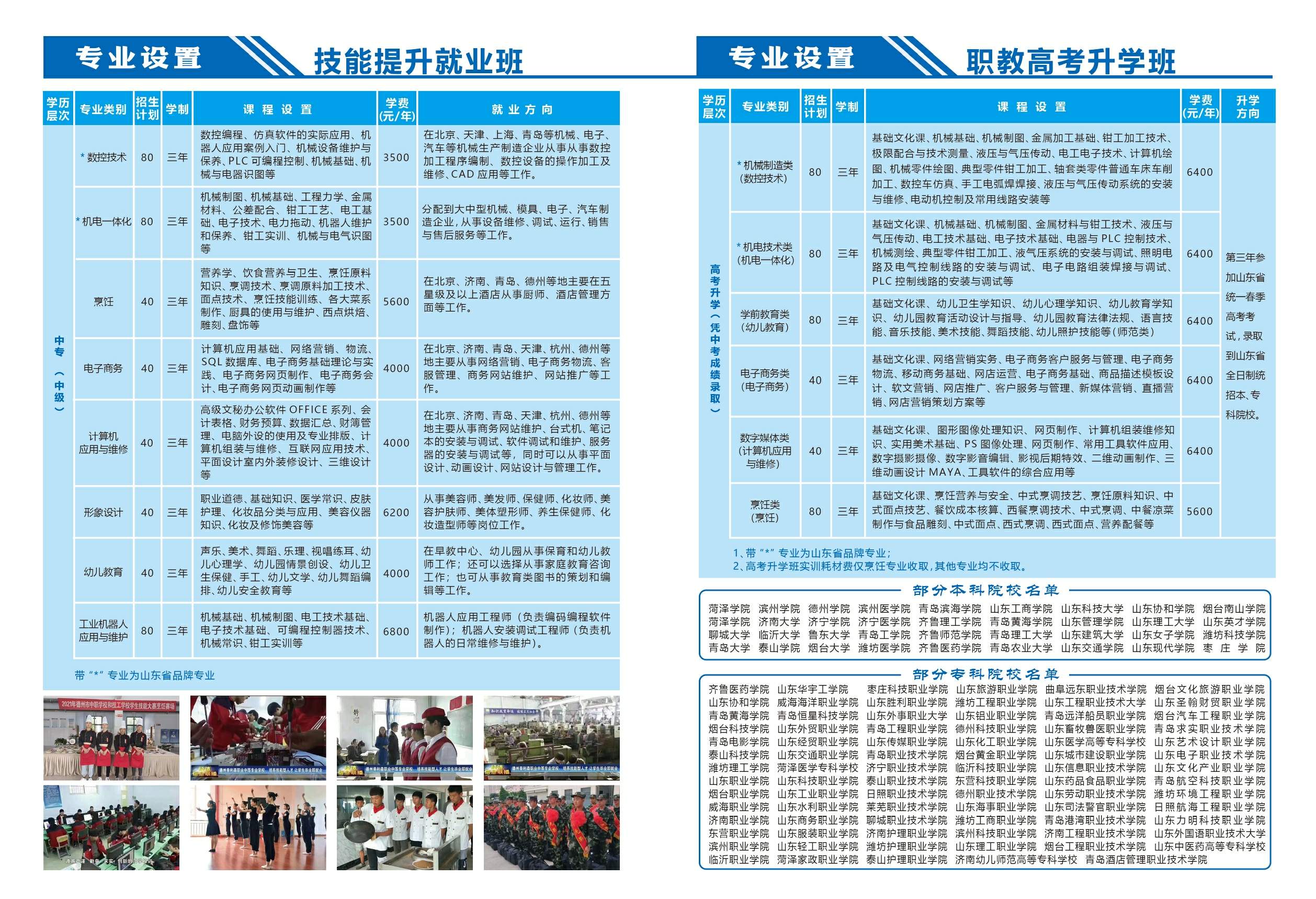 2024德州普利森高级技工学校招生简章