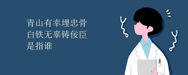 青山有幸埋忠骨白铁无辜铸佞臣是指谁