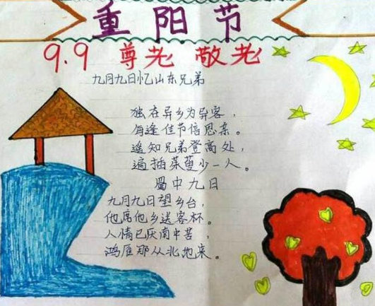 重阳节又简单又漂亮的手抄报