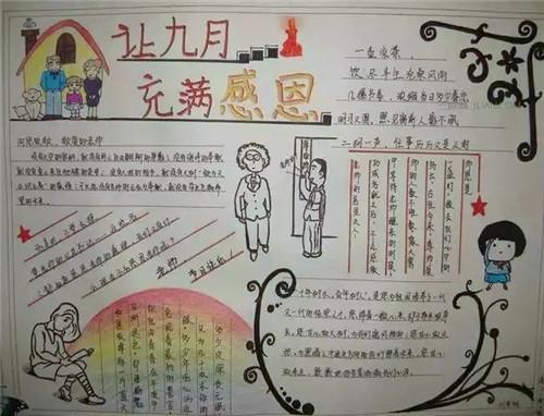 2023教师节画3一6年级简单手抄报