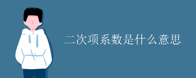 二次项系数是什么意思