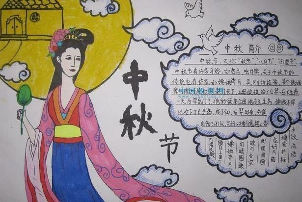 2021年中秋节精美手抄报