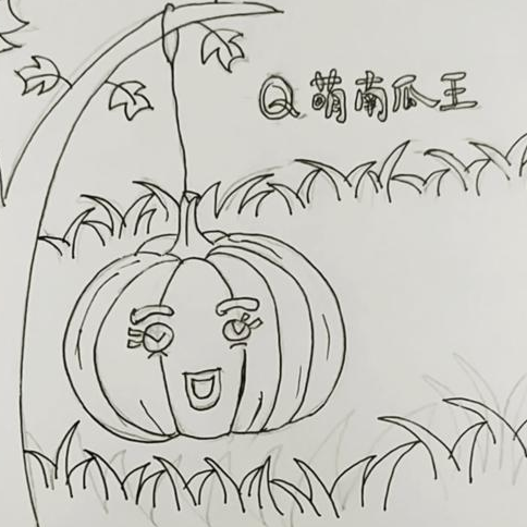 万圣节南瓜灯简笔画