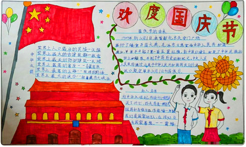 2020国庆节手抄报怎么做