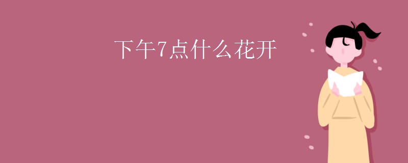 下午7点什么花开