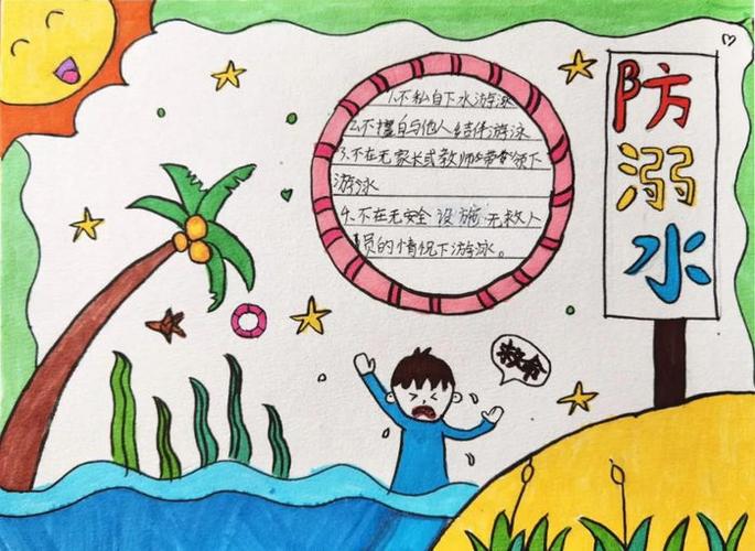 2023防溺水手抄报简单好画