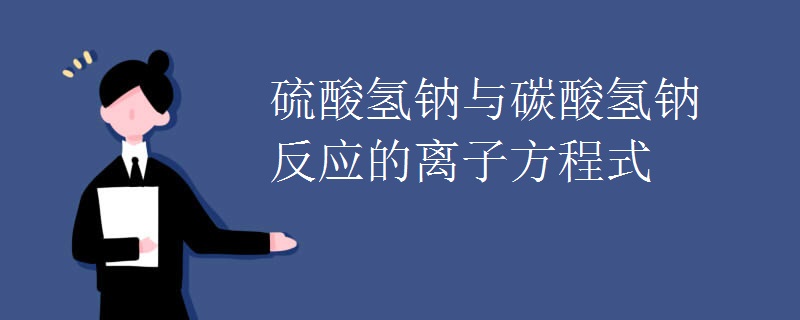 硫酸氢钠与碳酸氢钠反应的离子方程式