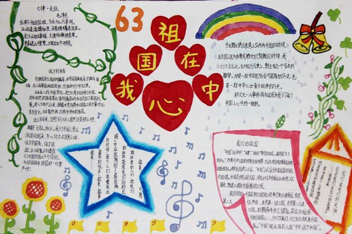 2024年国庆节初中生精美手抄报