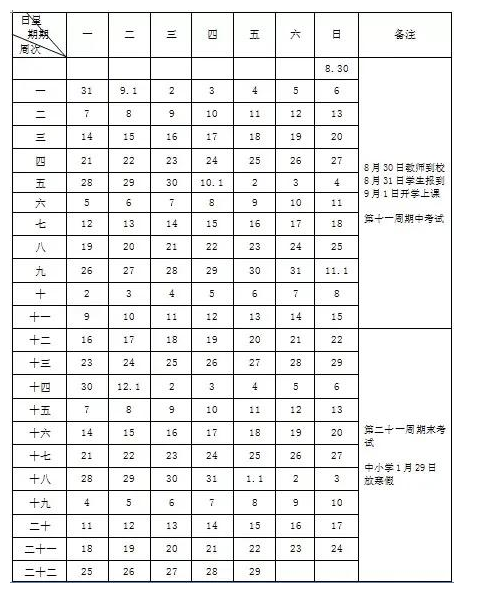 宿迁中小学寒假放假时间