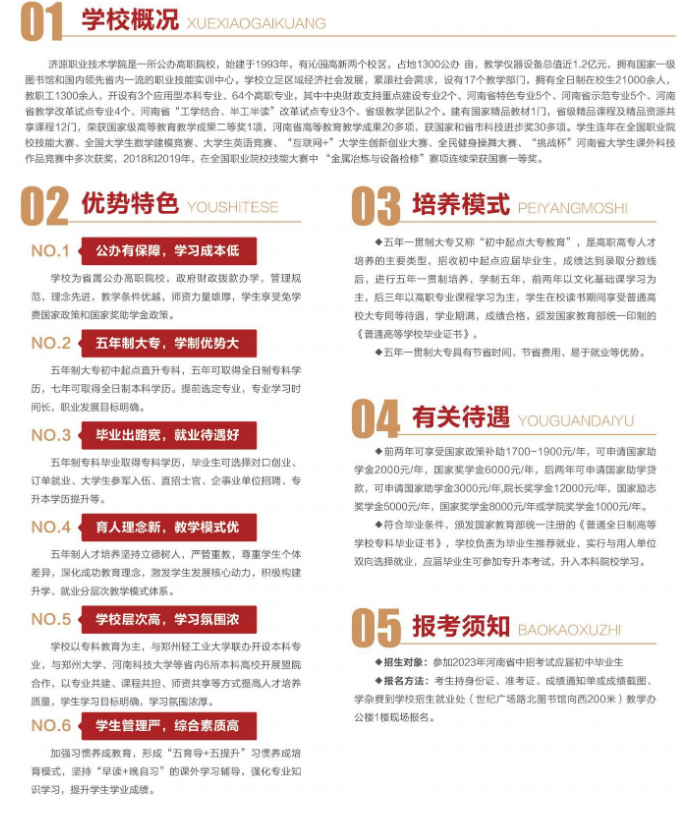 济源职业技术学院中专部招生章程