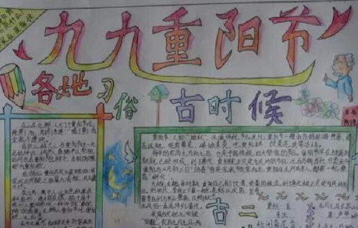 重阳节手抄报简单又漂亮2021