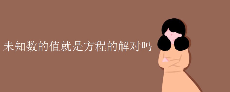 未知数的值就是方程的解对吗