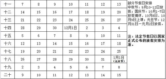自贡中小学2022-2023学年校历 最新寒假放假时间