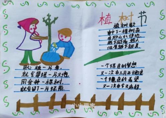 植树节手抄报简单好看