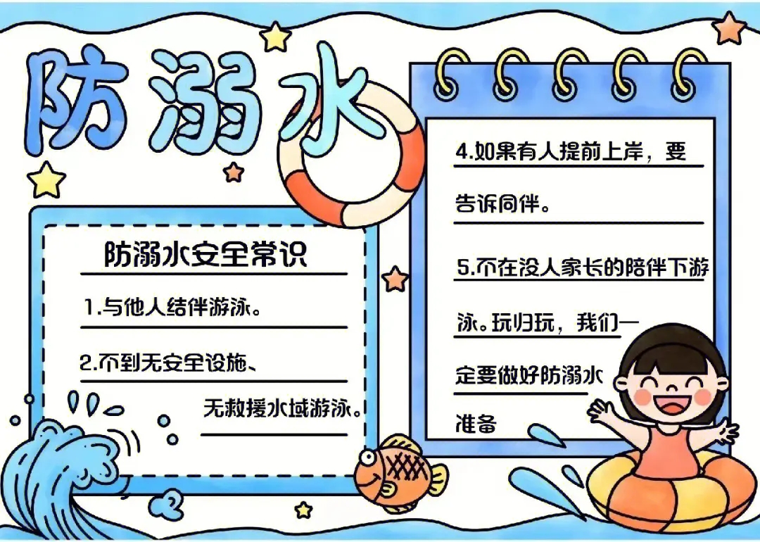 防溺水手抄报大全图片最新