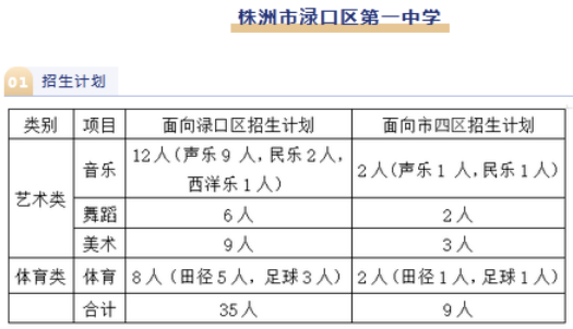 2023年株洲渌口第一中学中考招生计划公布
