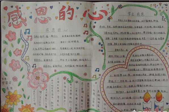 感恩节手抄报大全