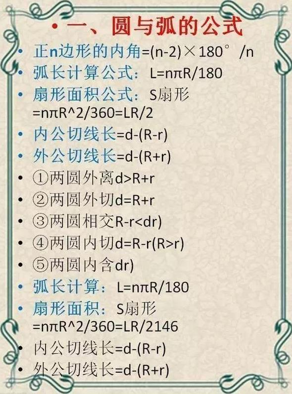 初中数学学习方法 初中数学常用公式大总结