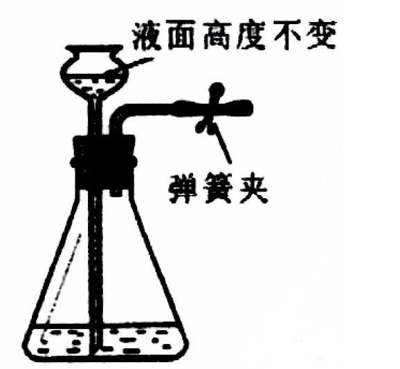 长颈漏斗与锥形瓶检验气密性的方法