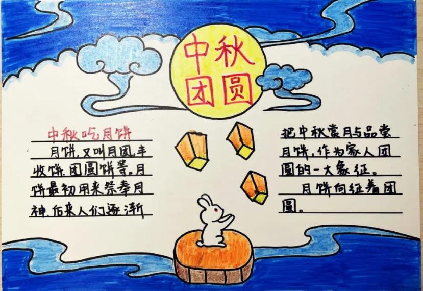2024中秋节简单精美手抄报 2024中秋节是哪一天