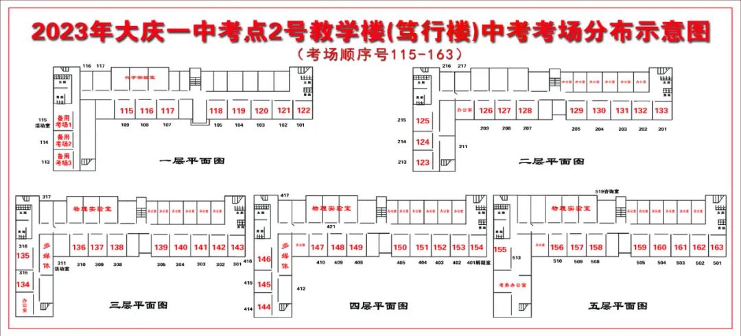 2023大庆中考考场考点设置