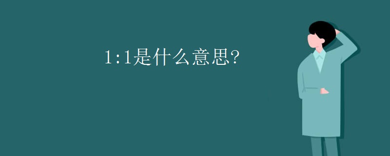 1:1是什么意思?