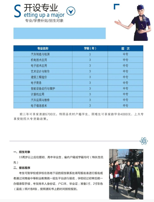 郑州电子信息职业技术学院中专部招生章程