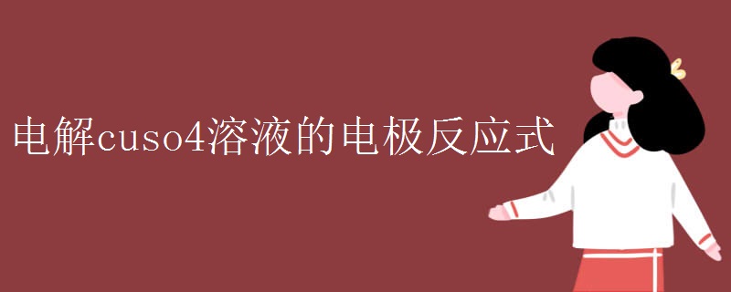 电解cuso4溶液的电极反应式