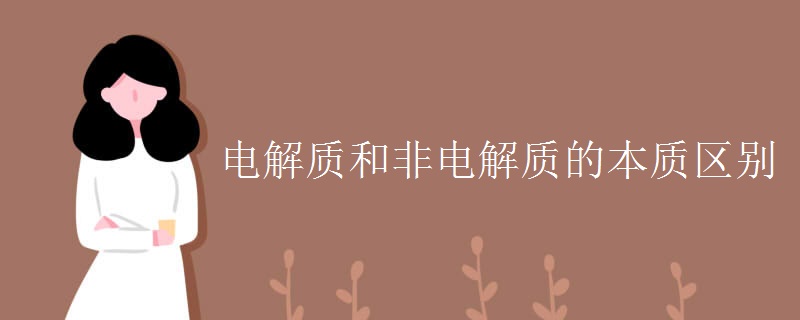 电解质和非电解质的本质区别
