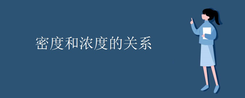 密度和浓度的关系