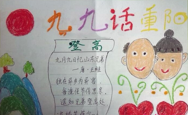 重阳节简单又漂亮的手抄报
