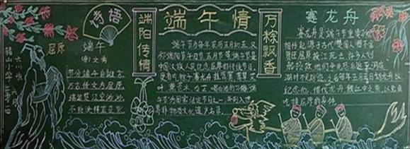 2024年端午节班级精美黑板报