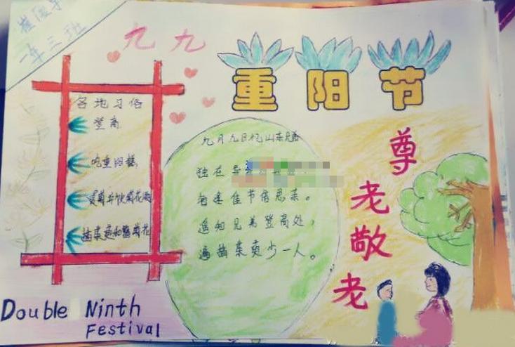 重阳节手抄报图片简单字少