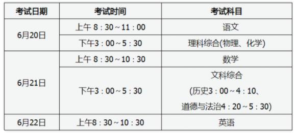 2024年山西中考时间是什么时候