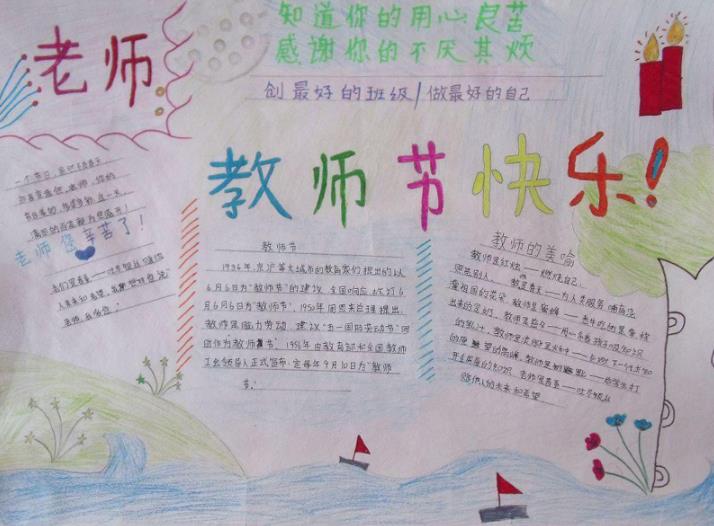 2021年教师节优秀手抄报精选