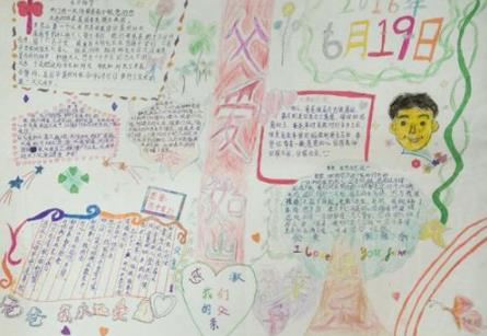2022父亲节精美手抄报