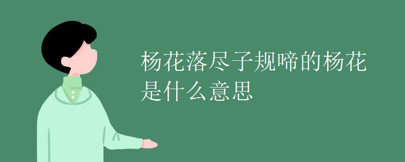 杨花落尽子规啼的杨花是什么意思