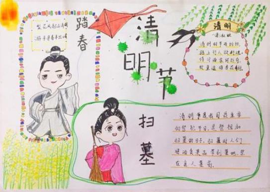 2024清明节手抄报简单又漂亮 手抄报精选