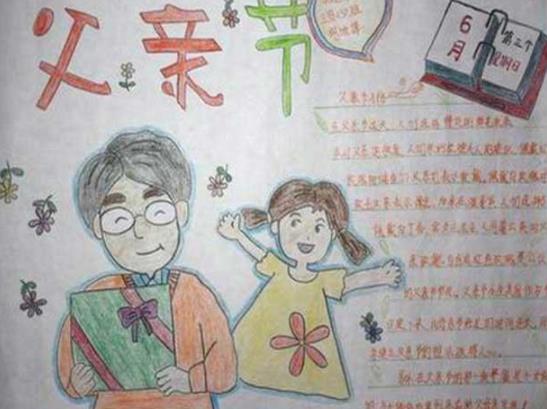 2022父亲节精美手抄报