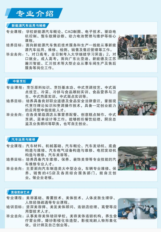 新蔡县职业中等专业学校招生章程